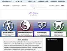 Tablet Screenshot of cvfreeclinic.org